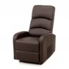 Sillón relax “Cavana”, Inclinable y reclinable 160º, pared cero, bolsillo lateral ECO-8580 colores: negro y marrón chocolate