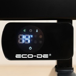 ECODE Toallero eléctrico 105X56X2 CMS. ECO-701 Negro